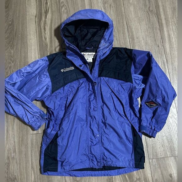 Columbia Women’s Omni Tech Windbreaker Packable Jacket Blue Size Small - Picture 1 of 5